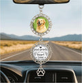 Hyturtle Personalized Pet Memorial Car Hanging Ornament - Custom Photo Pet Memorial Gift Rearview Mirror Hanging Accessories -Dog Remembrance Gifts - Loss of Dog Sympathy Gift - Car Memorial Gifts