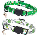 Cat Collar-2 Pack Cat Collars Goose & Dill Cat Collar Breakaway with Kitten and Bell Pendant Safety Buckle Pet Collar Cute Cotton Collar for Boy Cats Gift for Cats and Small Pets