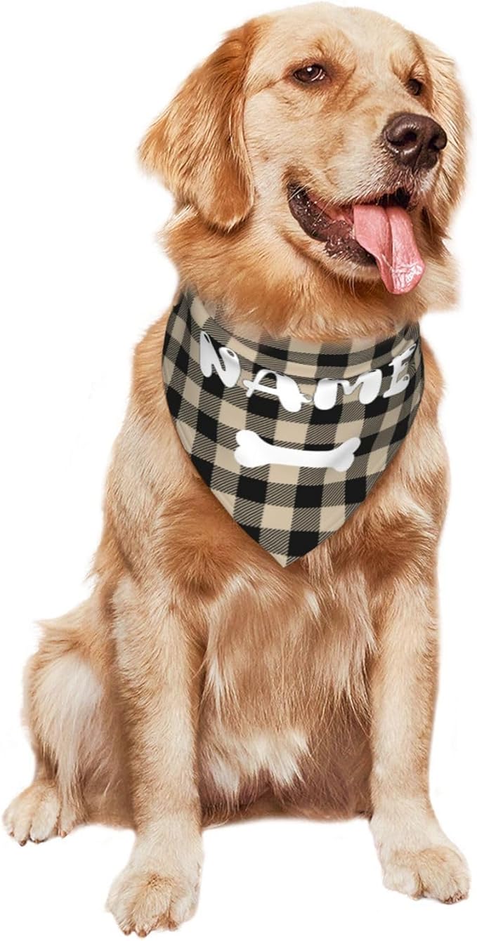 Custom Dog Bandanas with Your Text Logo Name Image Personalized Neckwear Bandana Soft Customized Pet Scarf Add Your Design Funny Gifts for Cat Dog Pet Style 02