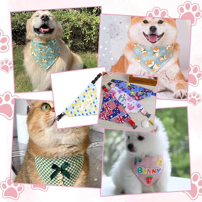 OLYCRAFT 4Pcs 4 Sizes Dog Bandana Sewing Template Set 5/5.5/6/7.5 inch Long Reversible Trapezoid Template Quilting Acrylic Quilting Template Stencil for Dogs Cats Pets Bib Bandana Headscarf Making