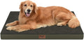 Orthopedic Dog Bed for Extra Large Dogs, XL Comfort Pet Mat for Large Sized Dog 44x32 Inch, Egg Crate Foam with Removable Washable Oxford Cover, Coffee