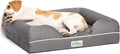 PetFusion Ultimate Dog Bed, Orthopedic Memory Foam, Multiple Sizes and Colors, Medium Firmness Pillow, Waterproof Liner, YKK Zippers, Breathable 35% Cotton Cover