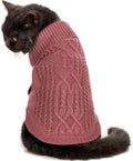 Stretchy Cat Sweater - 17 Colors & 6 Sizes | Snug Winter-Ready Knit for Boy/Girl Cats & Kittens (Maple Leaf Red, X-Small)