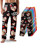 Custom Pajama Pants with Face customized PJ Pants Christmas Valentine gifts for Men Women