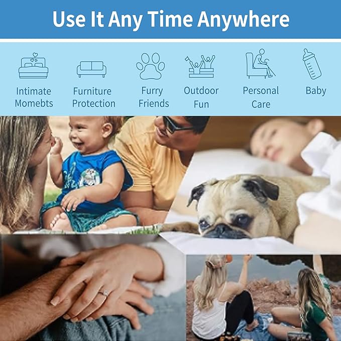Softan Waterproof Blanket Cover 70"x90" for Baby, Adults, Dogs, Cats or Any Pets, 3 Layer Protector and 100% Leak Proof Blanket for Bed, Sofa and Other Furniture, Easy to Clean, Navy & Light Grey