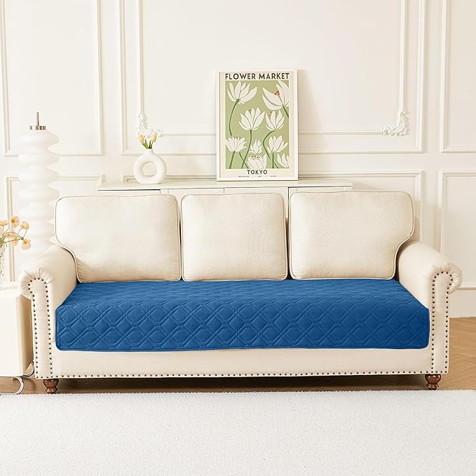 hyha Waterproof Dog Bed Blanket, Soft Pet Blankets, Waterproof Couch Cover for Dogs, Reversible Sofa Covers Washable for Furniture (30x70 Inch, Navy Blue/Navy Blue)