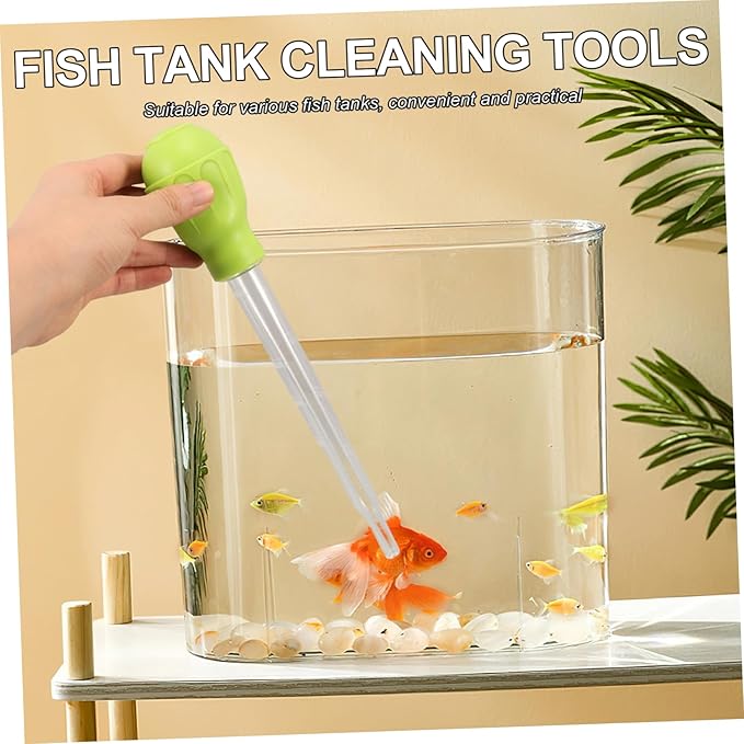 TOYANDONA 2pcs Manual Fish Tank Cleaner Waste Gravel Adsorber for Change and Coral Feeding Effortless Aquarium Maintenance Tool