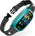Dog Bark Collar for Large Medium Small Dogs, Rechargeable Smart Bark Collar, Anti Barking Training Collar with 5 Adjustable Sensitivity Beep Vibration (Teal)