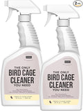 Natural Rapport Bird Cage Cleaner - The Only Bird Cage Cleaner You Need - Bird Poop Spray Remover, Naturally Removes Bird Waste (2 Pack, 32 Oz)