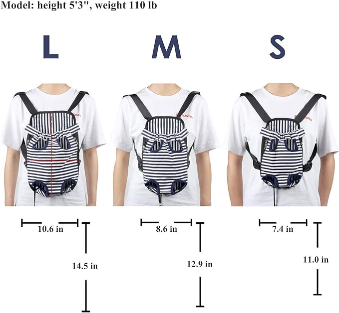 Dog Carrier Comfortable Legs Out Front Pet Carrier Backpack Cat Puppy Tote Holder Bag with Shoulder Strap and Sling for Outdoor Hiking Camping Cycling