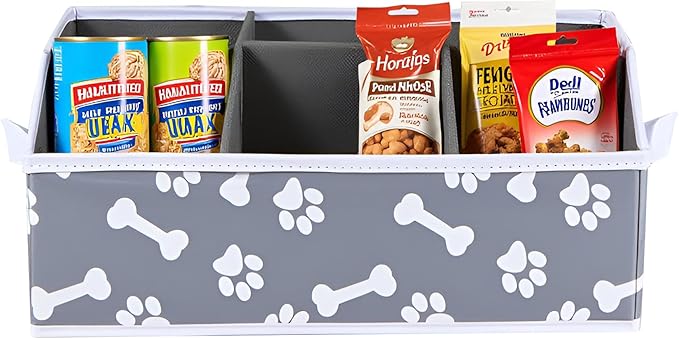Dog treat storage organizers pet storage basket organizer great for organizing food treats snack for pet dogs cats birds animal bone