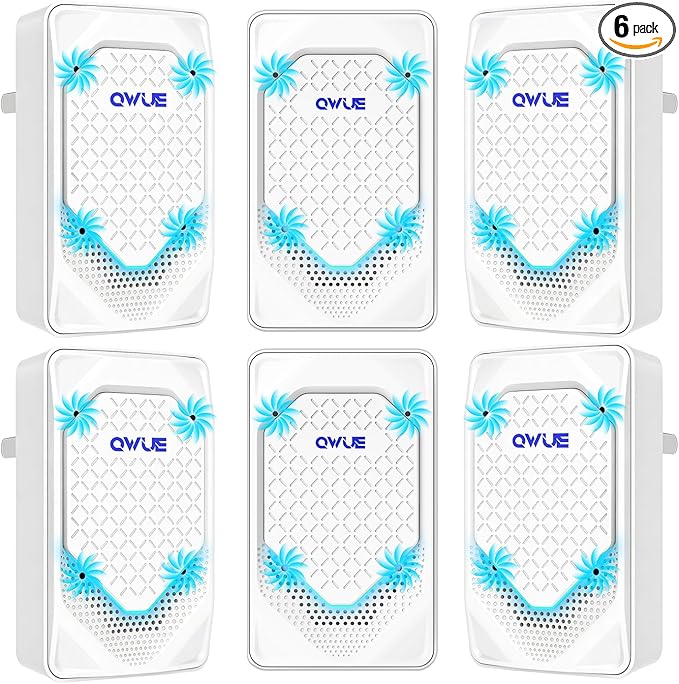 Plug in Air Ionizer 6-Pack, Negative Ion Air Purifier Plug In, Mini Filterless Air Freshener Quiet Air Cleaner Portable Air Purifiers Odors Smoke for Home Office, Bedroom, Bathroom