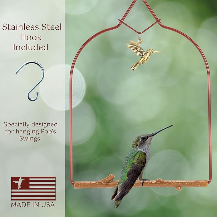 Hummingbird Charm, Red