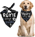 Custom Pet Scarf Personalized Dog Bandana with Name Personalized Add Your Text Bibs Triangle Head Scarfs Gift for Small Medium Large Dogs Cats Baby Puppy Pets Accessories