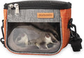 Small Pet Carrier Bag, Breathable & Portable – Small Animal Travel Bag with Detachable Strap Zipper for Sugar Glider, Hamster, Rat，Gerbils (Orange)