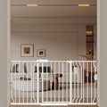 WAOWAO Baby Gate 52.76-62.2" Extra Wide Pressure Mounted Walk Through Swing Auto Close Safety White Metal Toddler Kids Child Dog Pet Puppy for Stairs,Doorways,Kitchen