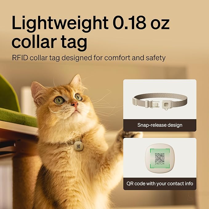 PETLIBRO RFID Automatic Cat Feeder, Collar Sensor for Personalized Meals, Cats Recognition, Diet Tracking and Anti-Stealing for Multi-Pets Homes and Different Diets, Wi-Fi Programmable Food Dispenser