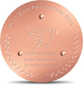Bird Bath Copper Disk, Sturdy 1mm 99.9% Pure Copper Disk, Triple-Point Support Ensures Clean Water Year-Round, Fits Most Outdoor Birdbath Bowls (1)