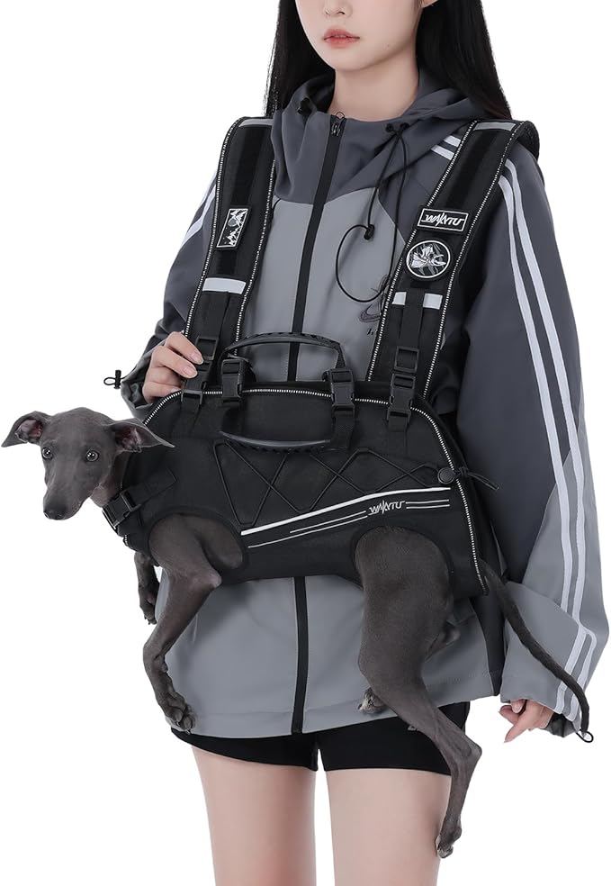 Dog Lift Harness for Small Dogs,Dog Backpack Carrier,Adjustable Padded Breathable Straps for Dogs, Disabled, Joint Injuries, Arthritis,XL(24-35LBS)