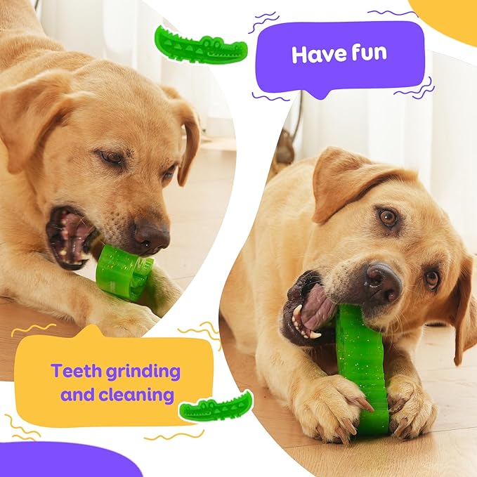 A refillable chew Toy for Small, Medium, and Large Dogs. A Three-in-one Indestructible chew Toy for Frozen Yogurt, Teething, and nibbling. Updated with a grooved Design.(Small)
