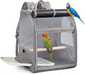 Durability Polyester Bird Travel Carriers Backpacks with Meshes Window and Sun Protecting for Daily Use Compacts Bird Cage Backpacks for Travel