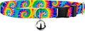 Country Brook Petz - Classic Tie Dye Cat Collar - Groovy Collection Featuring Far Out Designs