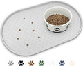 KPWACD Dog Food Mat Anti-Slip Bowl Mats for Food and Water, High-Lips Waterproof Pet Placemat Prevent Messy Spills to Floor, Silicone Puppy Feeding Trays for Large Medium Small Dogs Cats