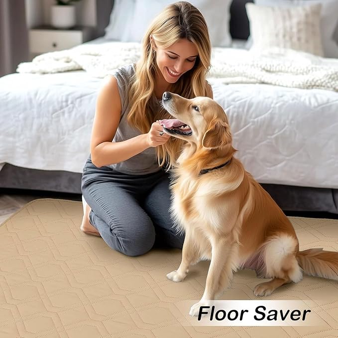 hyha Waterproof Dog Bed Blanket, Soft Pet Blankets, Waterproof Couch Cover for Dogs, Reversible Sofa Covers Washable for Furniture (40x70 Inch, Camel/Camel)