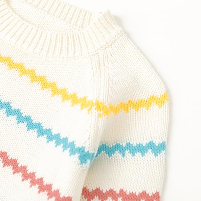 Simplee kids Baby Girl Knit Sweater with Bear in The Pocket Toddler Pullover Sweater Cute Fall Winter Clothes