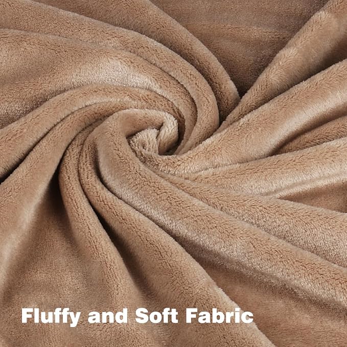 Onarway Dog Blanket Washable for Puppy: 4 Packs Dog Blankets 28”x20” - Fluffy Soft Small Throw for Cat Puppy Kitten Dogs - Fleece Pet Blankets for Bed Sofa Car and Indoor - Grey and Khaki