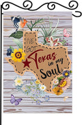 I've got texas in My Sou Garden Flag,Texas State Garden Flag for outside,Texas In My Soul Garden Flag,Western Home Sweet Home Flag,12x18 Inch