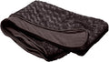 Furhaven Replacement Dog Bed Cover Ultra Plush Faux Fur & Suede Contour Luxe Lounger, Machine Washable - Chocolate, Large