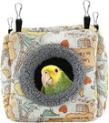 Bird Plush Nest Bed - Hanging Soft and Warm Hammock for Birds Parrot Parakeet Cockatiel Conure Hamster Rat Squirrels etc