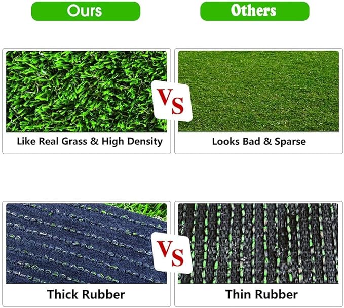 Artificial Grass, Professional Dog Grass Mat, Potty Training Rug and Replacement Turf Outdoor Rug Patio Lawn Decoration, Easy to Clean with Drainage (39.4 x 19.7 inch)