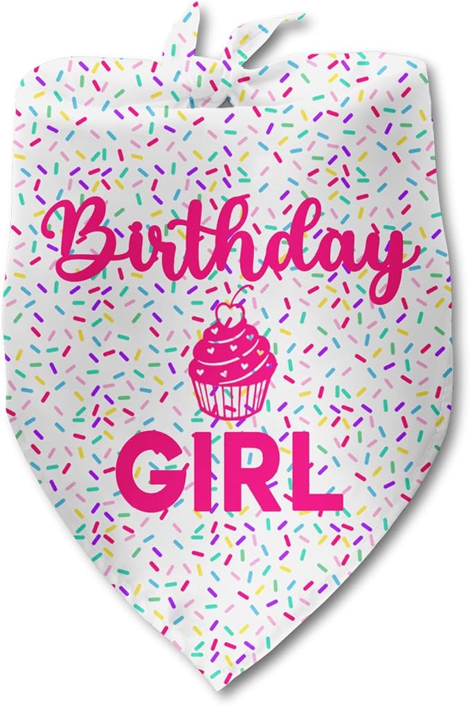 Dog Birthday Bandana Birthday Girl Pet Scarf Bibs Accessories Party Supplies for Dog Lover Small Medium Puppy Bandanas Girl