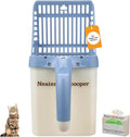 Neater Pet Brands Neater Scooper Standard Cat Litter Scoop, 15 Refill Bags – Mess-Free Cat Litter Scooper with Bag, Spill-Proof Kitty Box Sifter, Bin Doubles as Scoop Holder, For Single-Cat Households