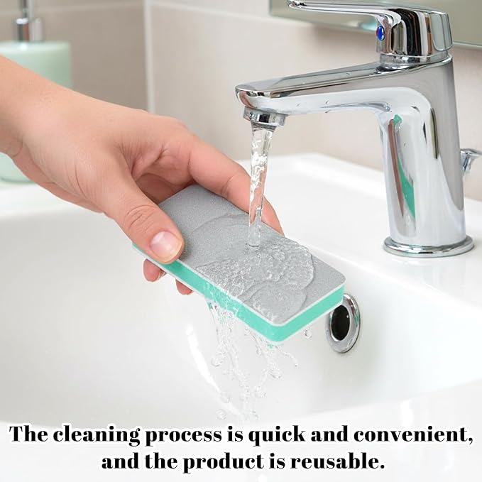 4 PCS Fish Tank Cleaning Tools, Aquarium Glass Cleaner Sponge Double Sided Sponge Brush Fish Tank Glass Surface buildew Remover Double Sided Aquarium Cleaning Pad for Fishes Turtle Tanks