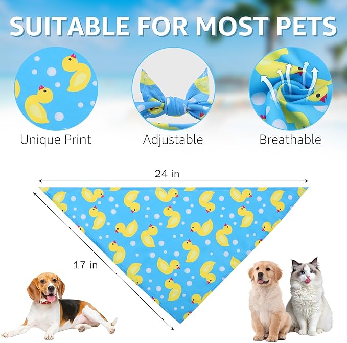 SCENEREAL 30 PCS Dog Bandanas Bulk, Summer Pet Bibs for Small Medium Large Dogs, Colorful Triangle Scarves, Puppy Holiday Birthday Neckerchief Costume Decoration