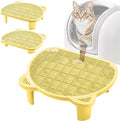Litter Catching Step for Cat Litter Box, Litter Trap Stool for Automatic Litter Box Self Cleaning, Litter Collection Stairs, Litter Catcher Ramp for Old Geriatric Senior Cat or Kitten