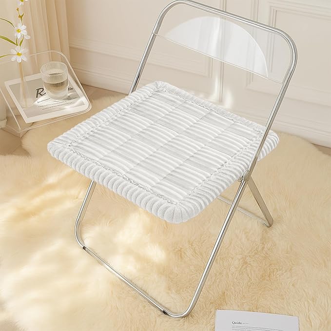 FUNNY FUZZY Pet Couch Covers for Sofa, Washable Dog Couch Cover Protector for Dogs, Flannel Couch Covers for Dogs Pet Friendly Pets Mat Bed (White, 19.7"x19.7")