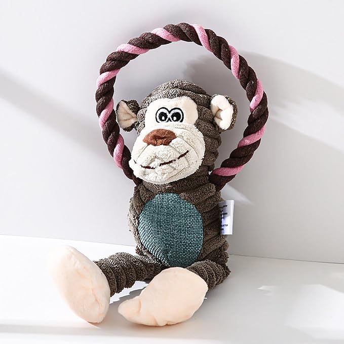 Puppy Chew Toys, Funny Heavy Duty Cute Dog Toys Aggressive Chewers,Soft Durable Fabric Interactive Dog Toy for Aggressive Chewers for Indoor Teething Home Puppy Anxiety Relief Small Medium Breeds