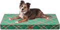 Christmas Orthopedic Dog Bed for Large Dogs, Big Waterproof Dog Bed Washable Pet Bed for Large Sized Dogs with Egg Crate Foam Pet Bed Mat, Removable Oxford Cooling Cover, Plaid