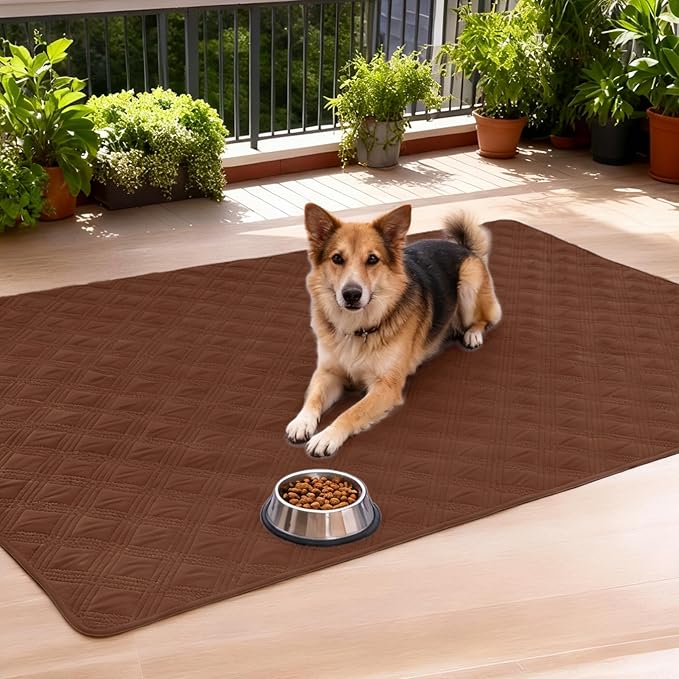 hyha Waterproof Dog Blanket, Reversible Pet Bed Blanket, Soft Sofa Couch Cover for Dogs Washable, Waterproof Pet Couch Covers for Sofa Puppy Cats Furniture Protector(30"x70", Brown/Chocolate)