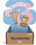 Benebone Puppy 2-Pack Dental Chew/Wishbone Real Chicken Tiny