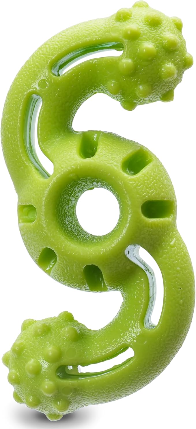 Arm & Hammer for Pets Nubbies Dog Dental Toys TPR Wave Toy, Mint Flavored, Chew Toy for Dogs, Best Dog Chew Toy for Gentle Chewers, Reduces Plaque & Tartar Buildup Without Brushing