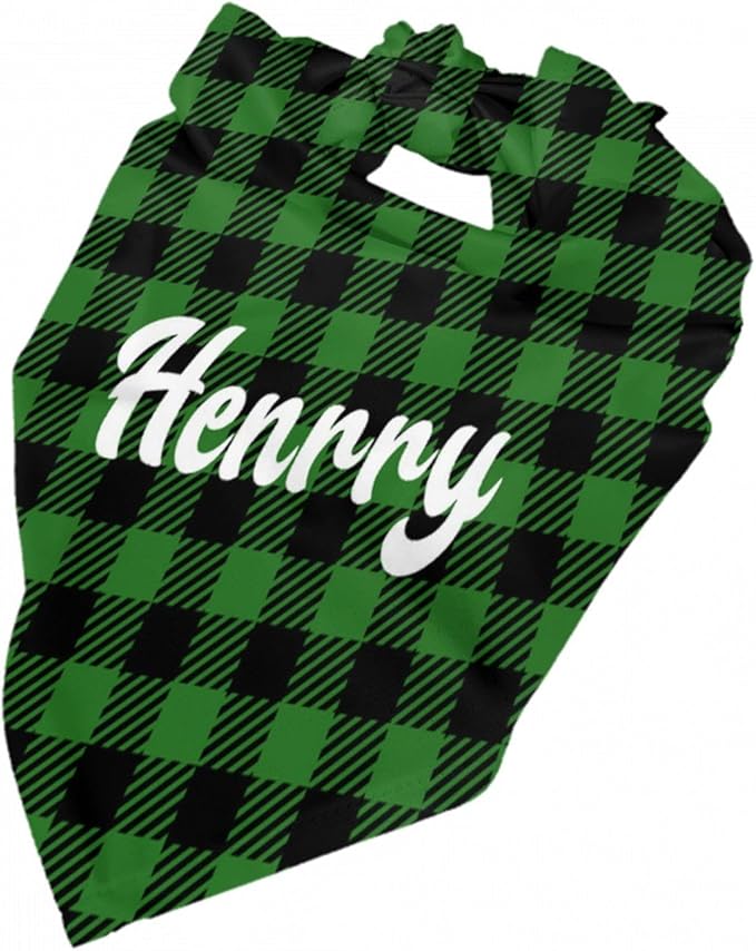 Custom Pet Scarf Personalized Dog Bandana with Name Personalized Add Your Text Bibs Triangle Head Scarfs Gift for Small Medium Large Dogs Cats Baby Puppy Pets Accessories