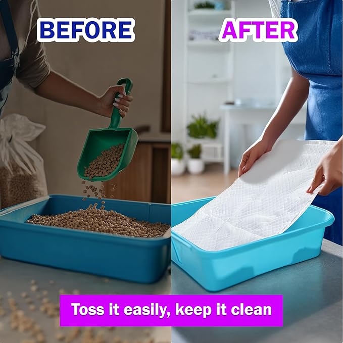 HA SHI Absorbent Bird Cage Liner - 27.9 x 16.1 Inches, 50 Pads, Disposable, Durable 5-Layer, Leak-Proof, Quick-Drying, Odor-Free for Parrots, Parakeets, Budgies, Canaries, Cockatoos