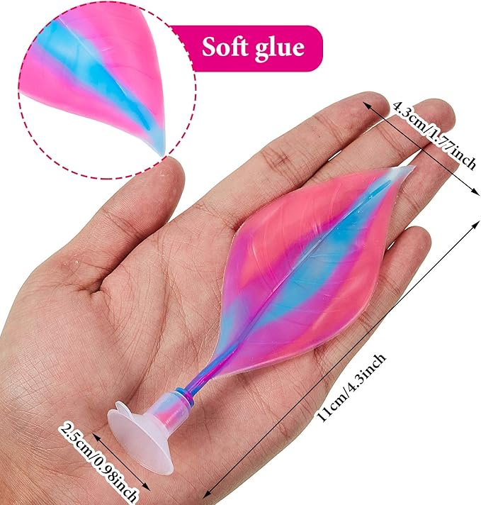 WILLBOND 2 Pcs Pink Silicone Betta Fish Bed Leaf Hammock Betta Fish Tank Accessories Decorations for Aquarium Ornaments, Practical Resting Spot, No Bpa, Comfortable and Safe