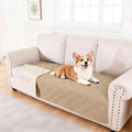hyha Waterproof Dog Blanket, Reversible Pet Bed Blanket, Soft Sofa Couch Cover for Dogs Washable, Waterproof Pet Couch Covers for Sofa Puppy Cats Furniture Protector(40"x80", Camel/Beige)