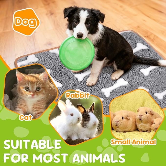 6 Pcs Dog Blanket Super Soft Pet Puppy Blankets Calming Dog Blankets for Small, Medium Large Dogs Warm Sleep Mat Washable Dog Blanket for Puppy Cat (36"×24")